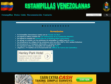 Tablet Screenshot of estampillasvenezolanas.com